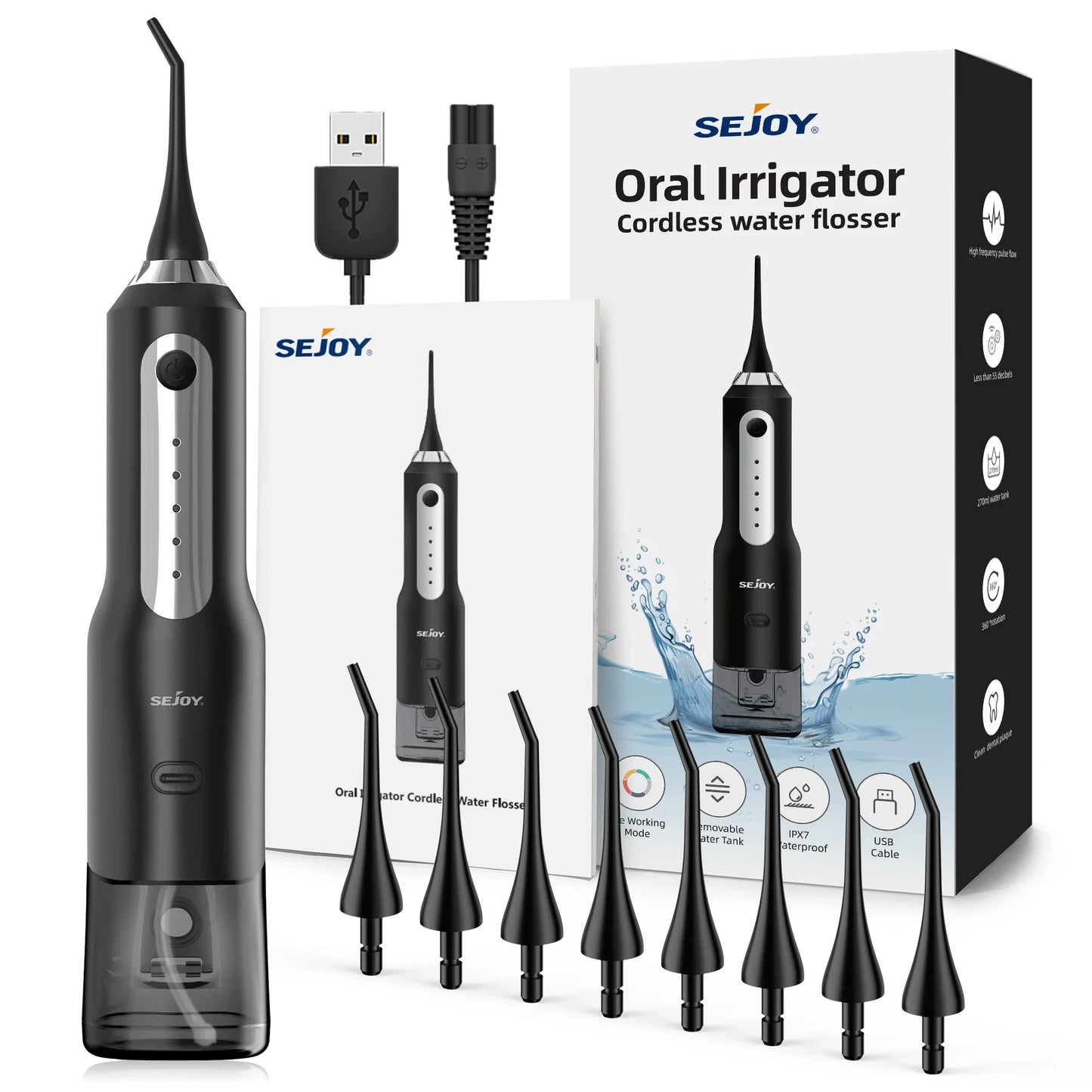Cordless Rechargeable Electric Oral Water Jet