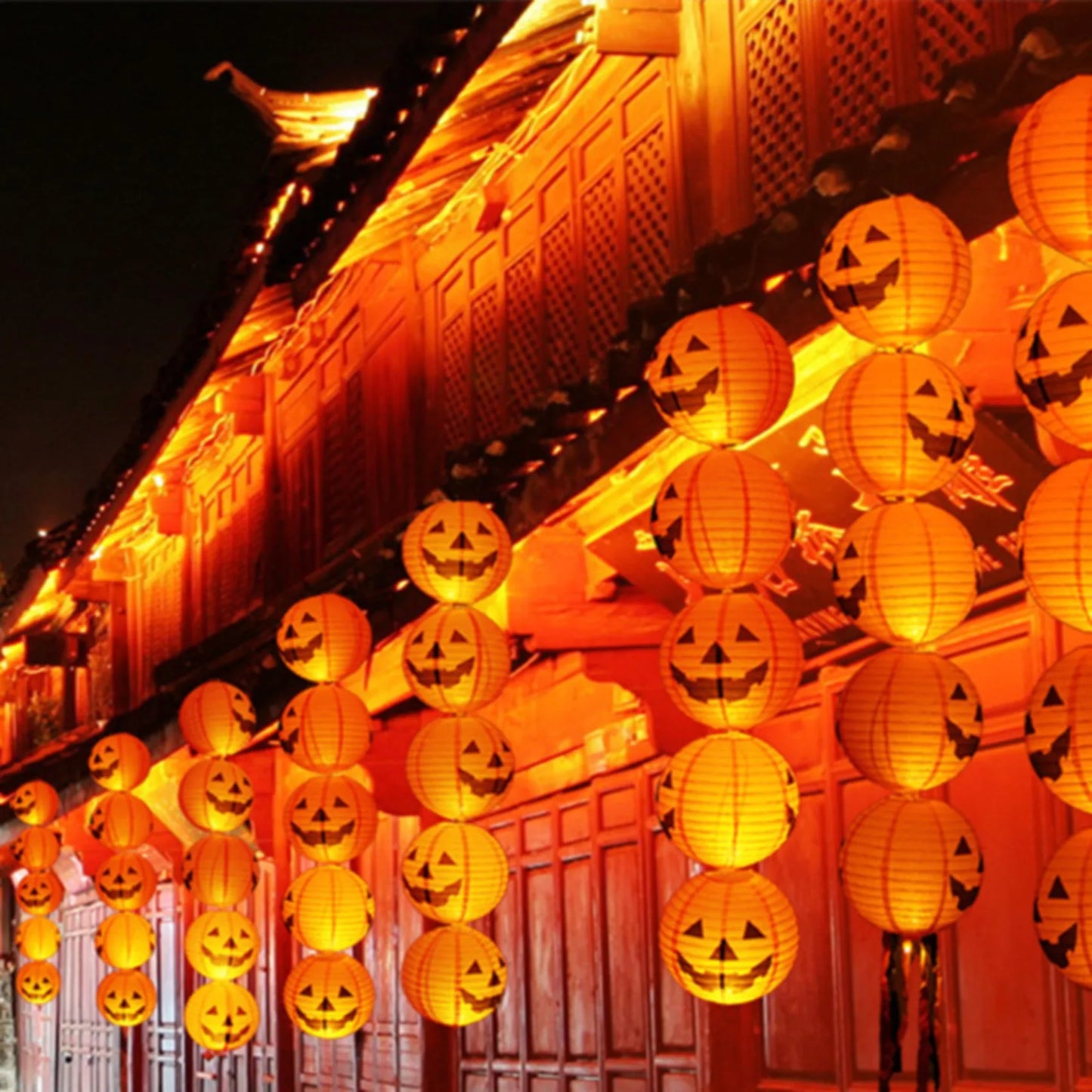 Halloween Paper Lantern Pumpkin