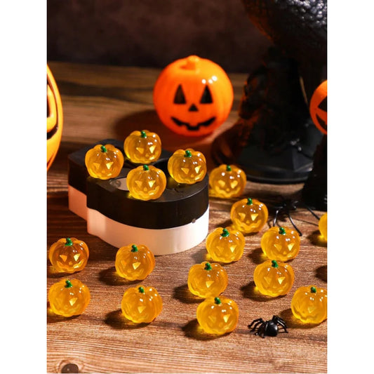 10pcs Glowing Resin Pumpkins