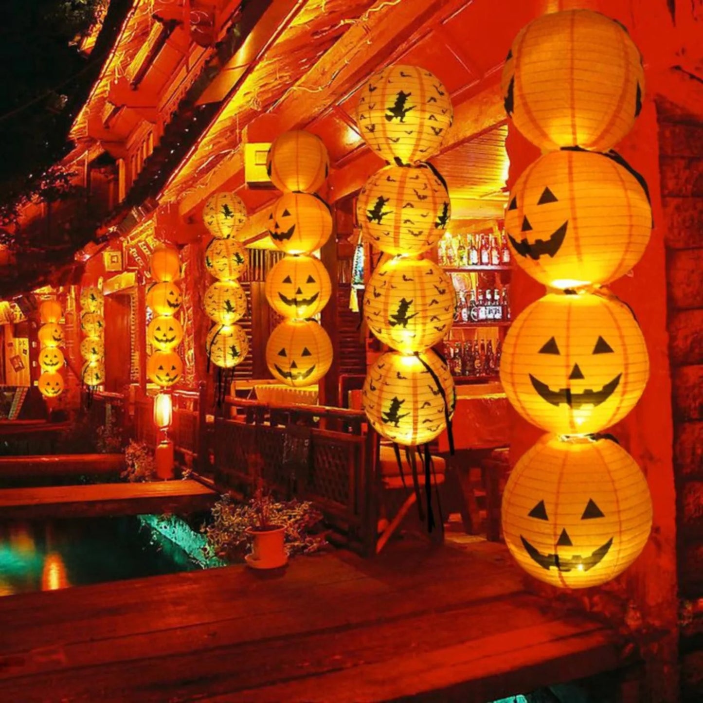 Halloween Paper Lantern Pumpkin