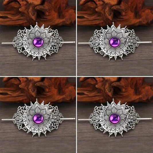 4PCS Triple Moon Celtic Knot Hair Clip