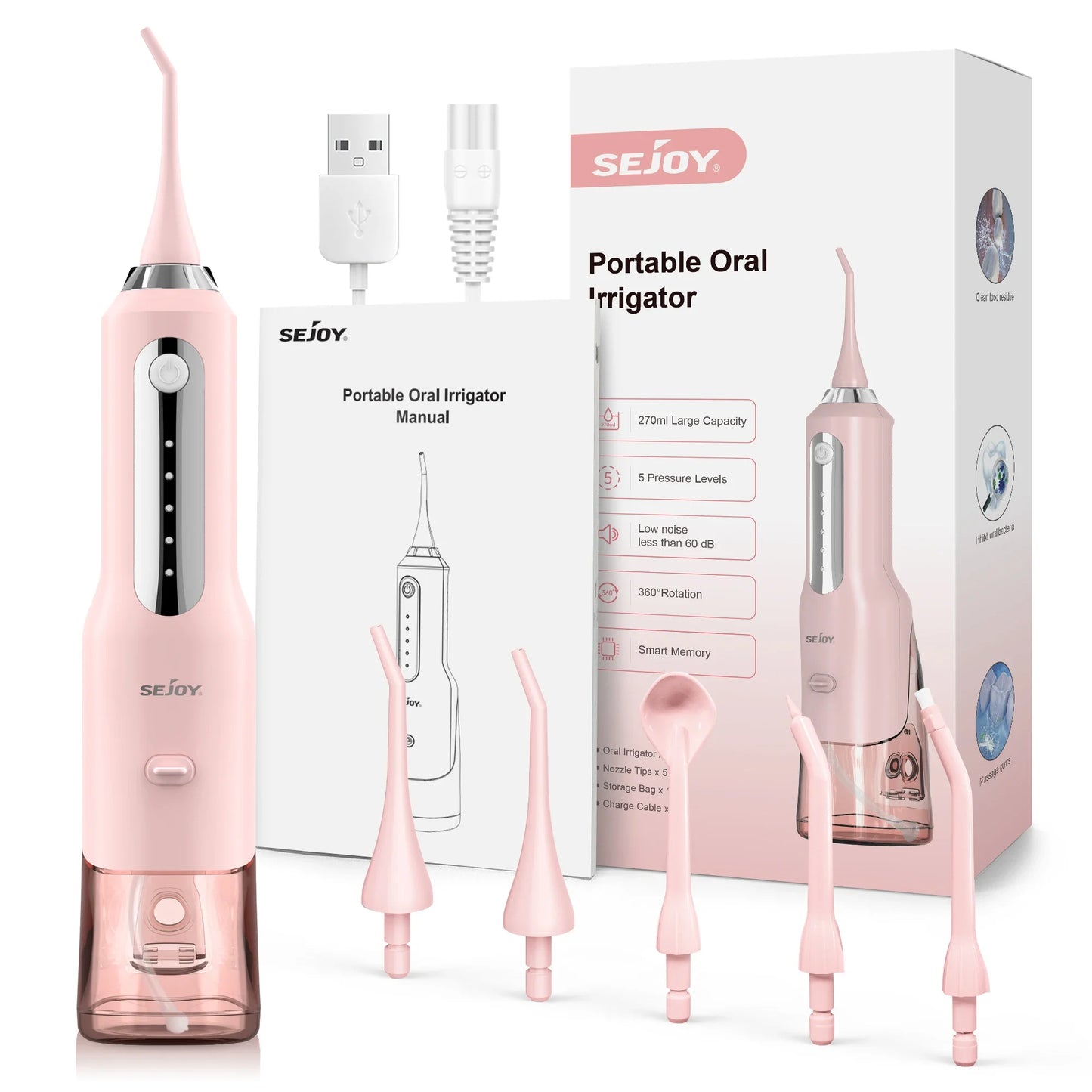 Cordless Rechargeable Electric Oral Water Jet