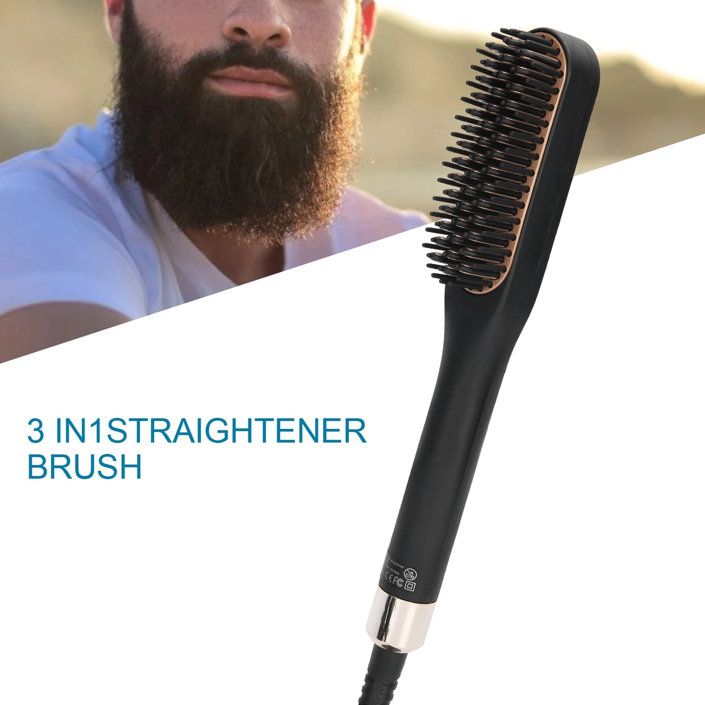 Electric Beard Straightening Comb/Brush for Men