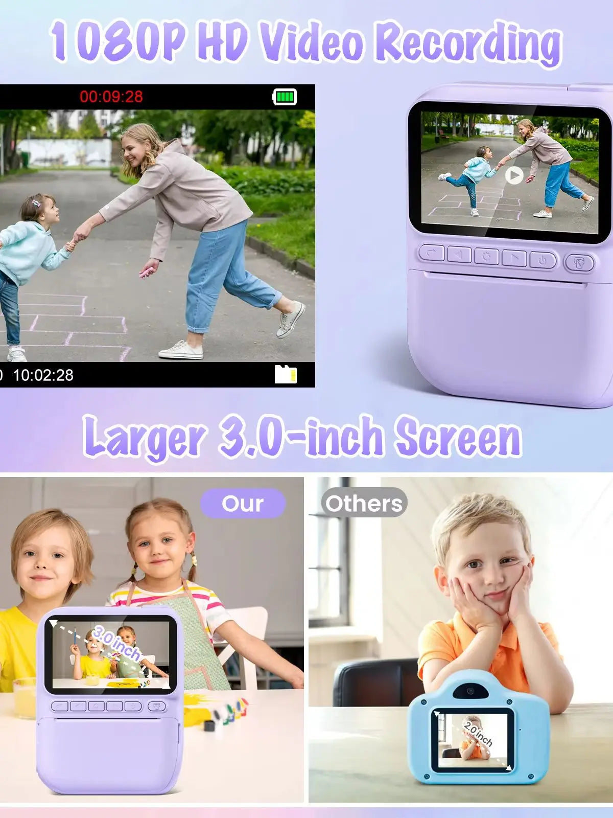 Instant Print Camera for Kids