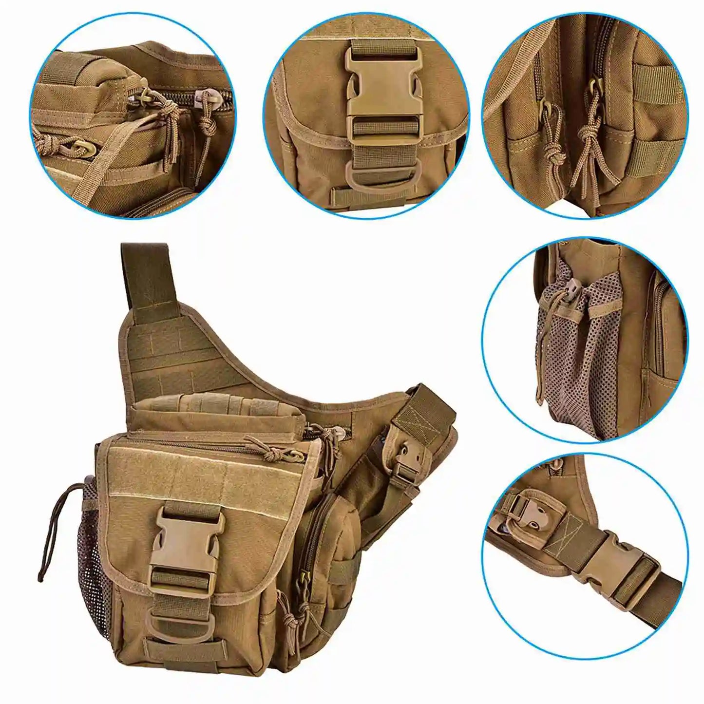 Men's Waterproof Crossbody Shoulder Bag
