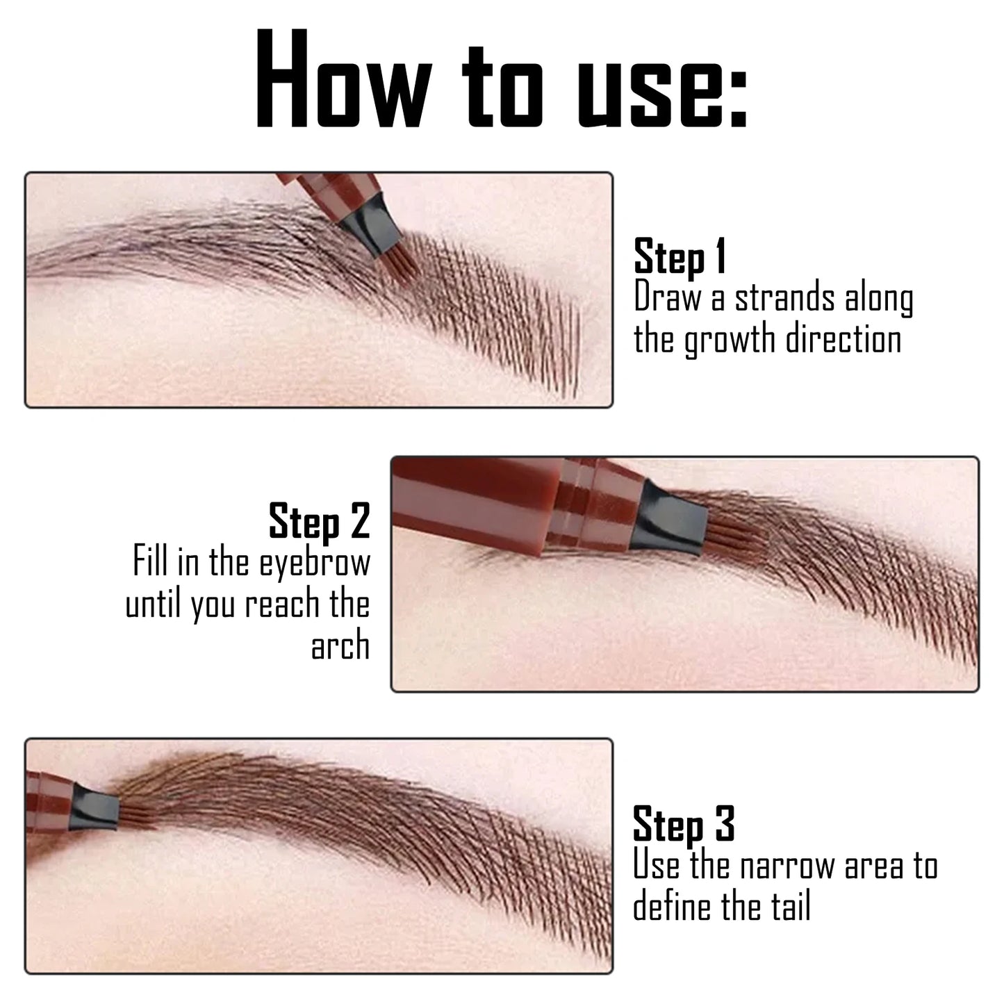 Eyebrow Pencil, Waterproof, Long Lasting