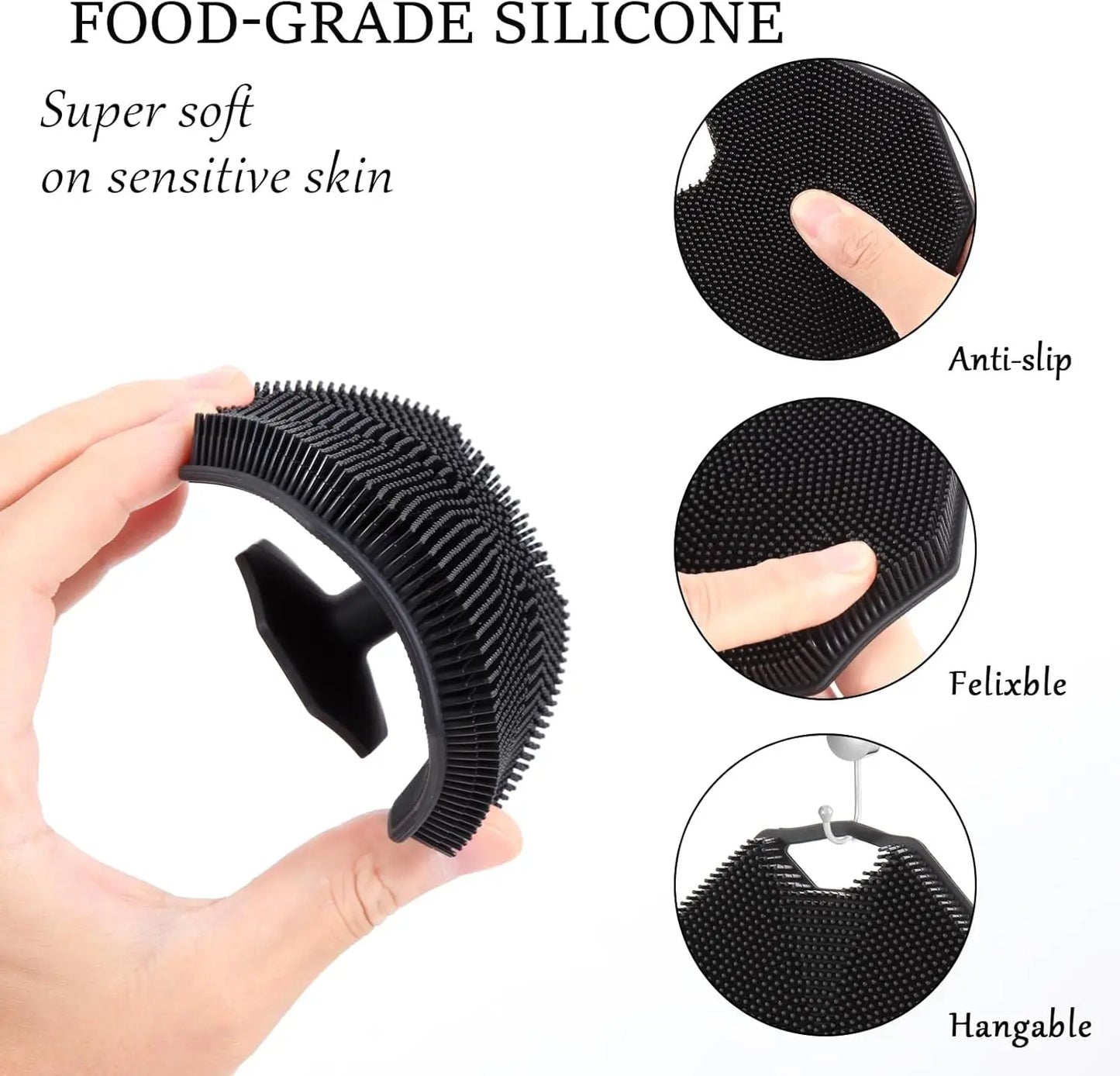 2Pack Silicone Body Scrubber