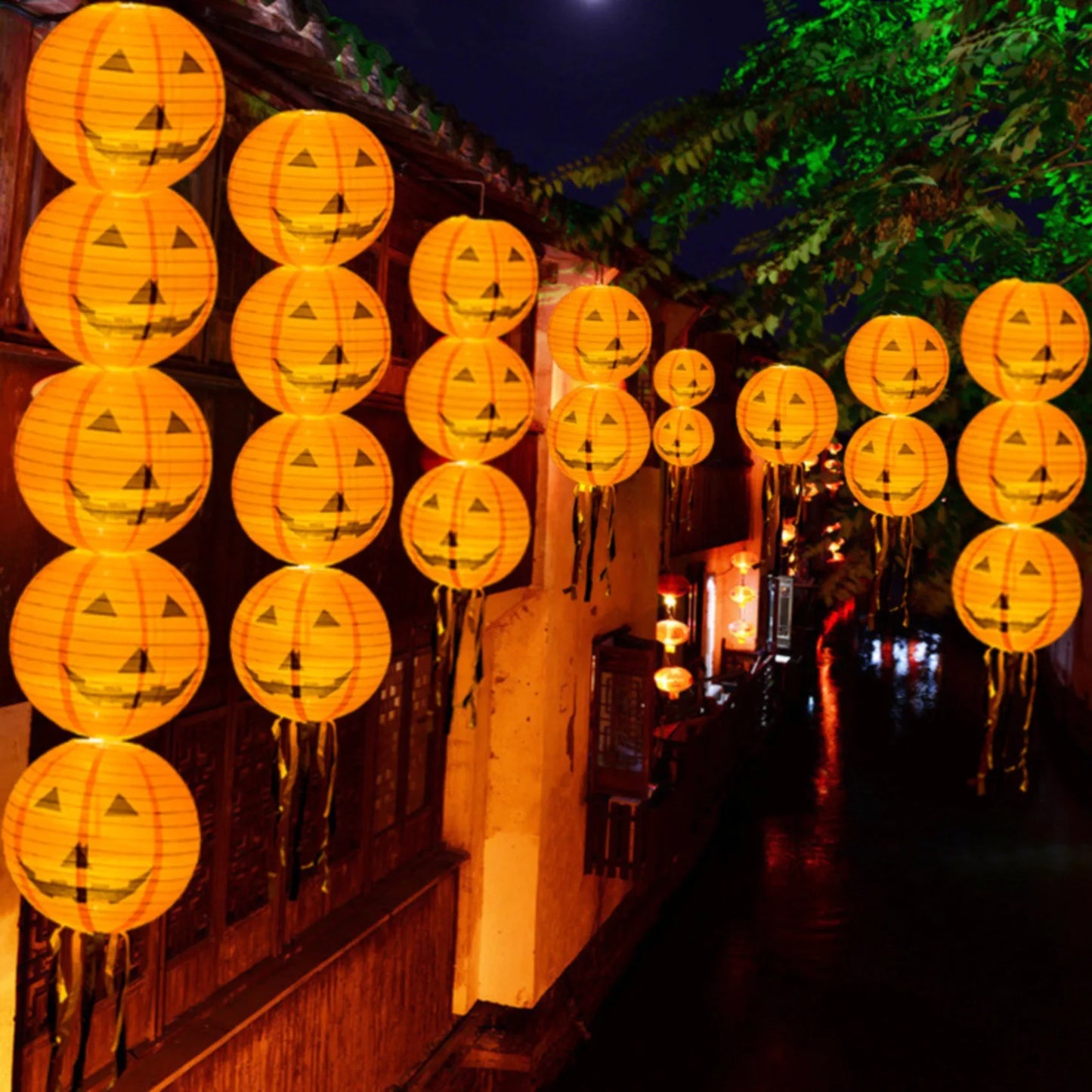 Halloween Paper Lantern Pumpkin