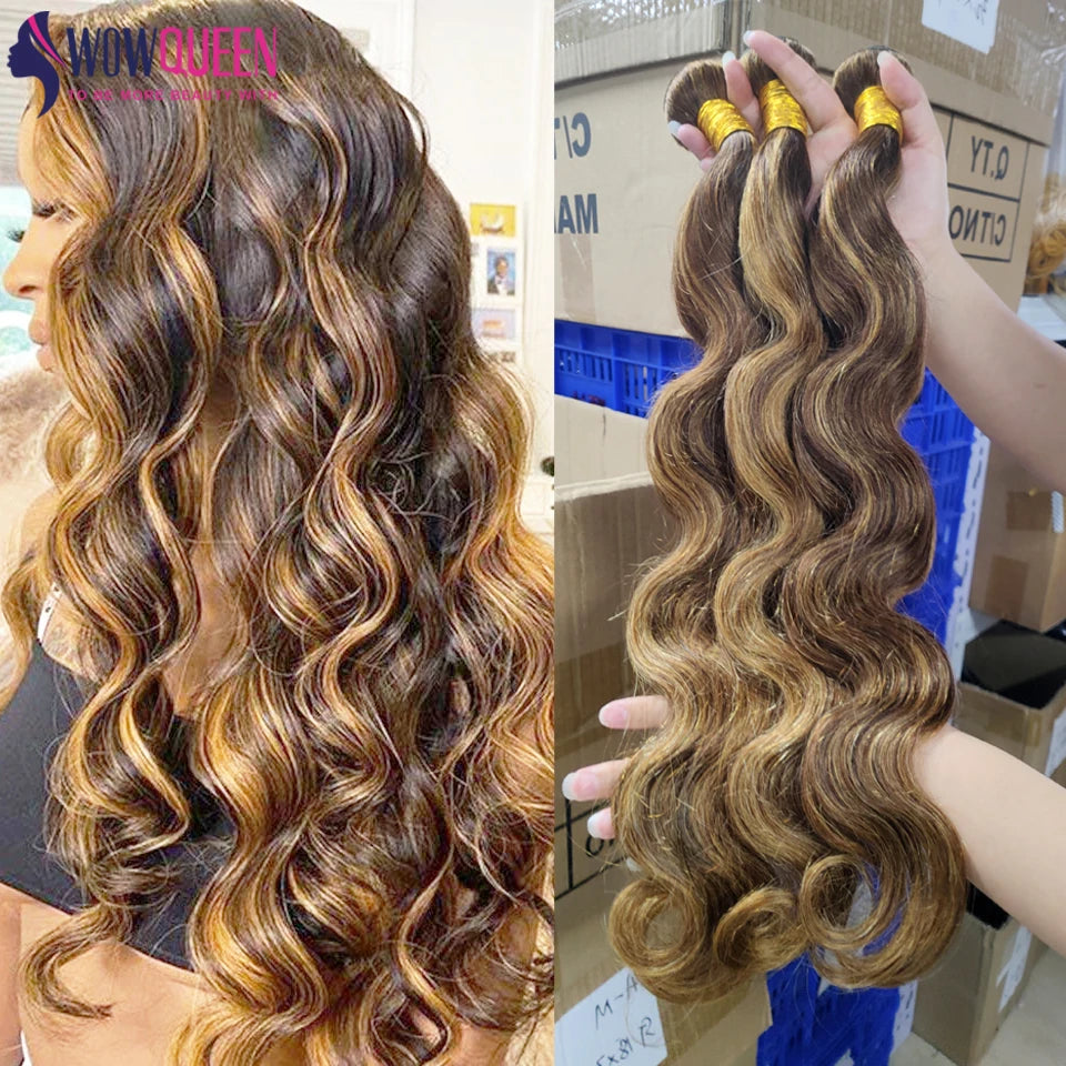 Brazilian Ombre Honey Brown Human Hair Extensions