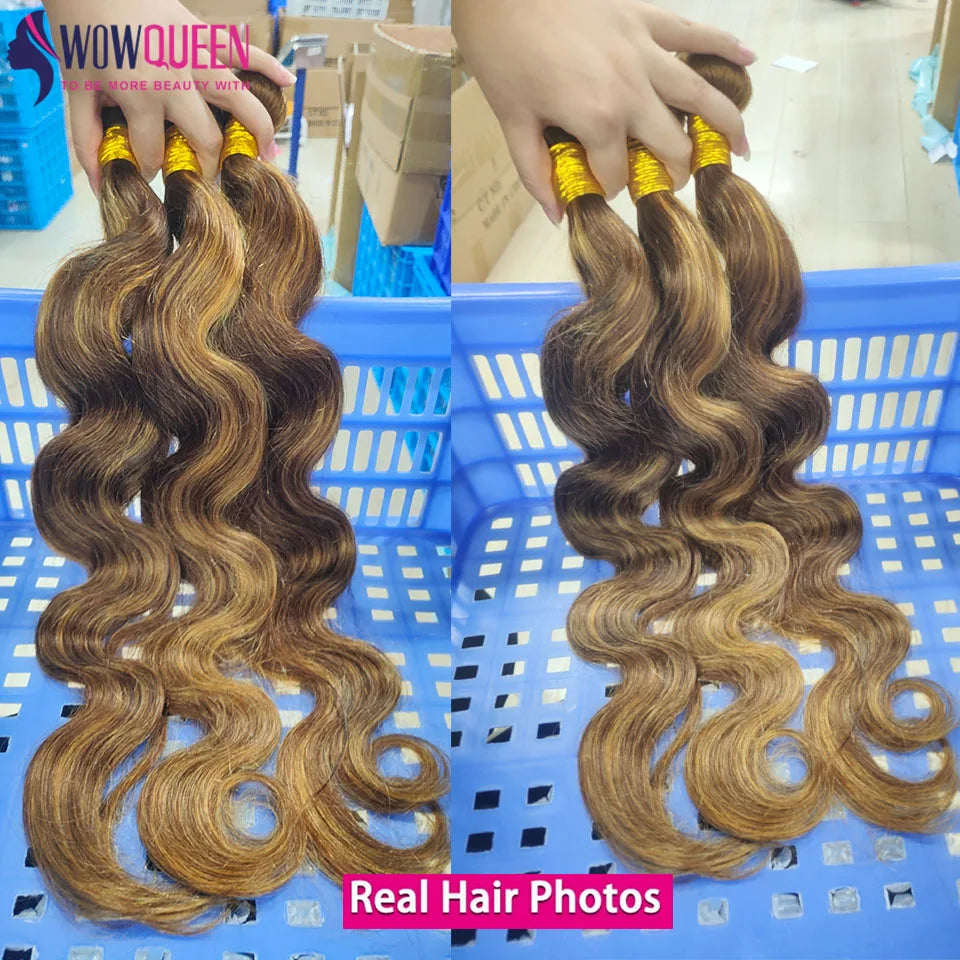 Brazilian Ombre Honey Brown Human Hair Extensions