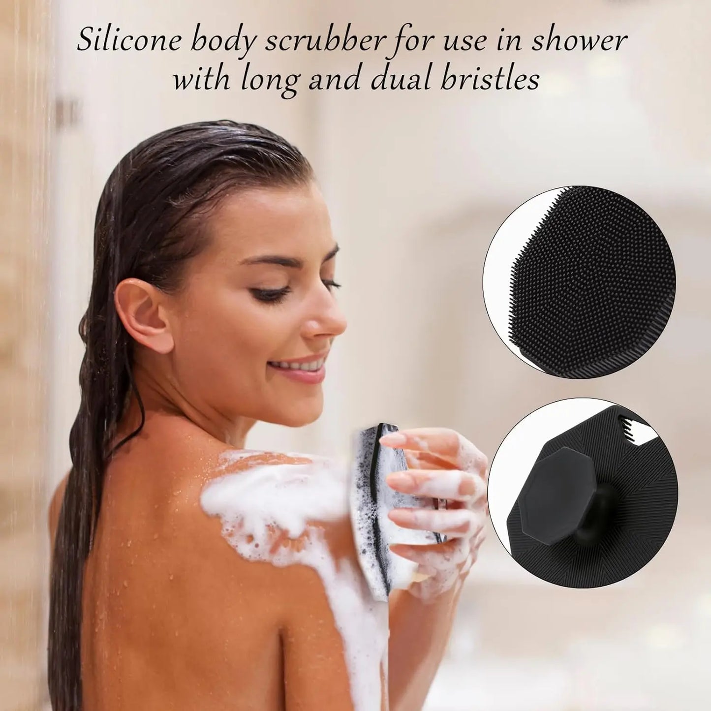 2Pack Silicone Body Scrubber