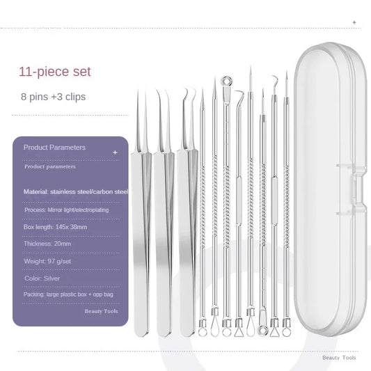 11Pcs  Facial Pore Cleaning Care Tools