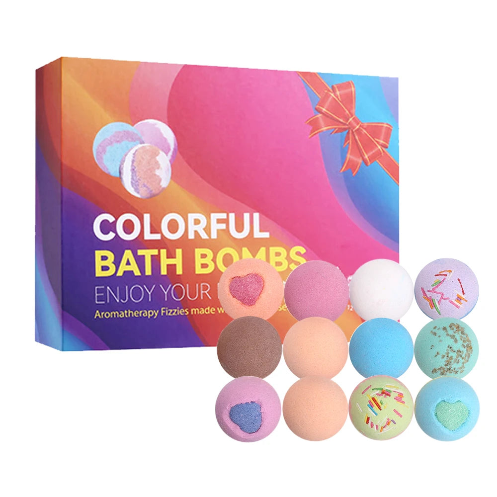 COLORFUL BATH BOMBS Moisturize Skin and Relieve Stress